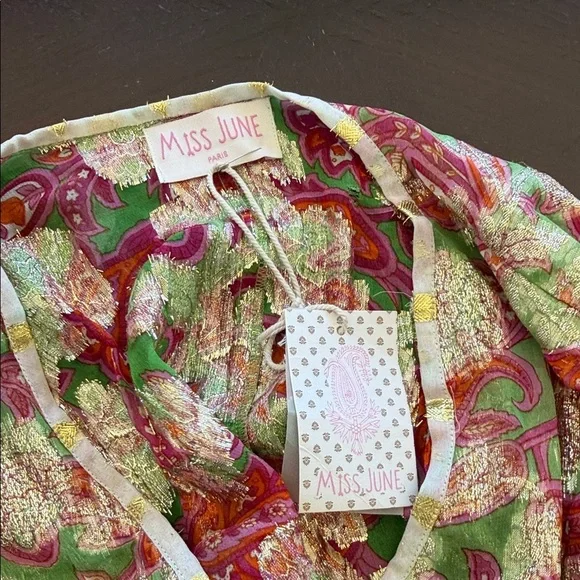 Floral V-Neck Mini Dress - Picture 8 of 9